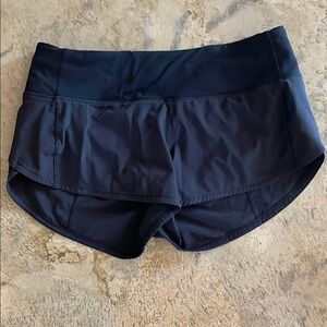 Lululemon 2.5 inch speed up Black Shorts
